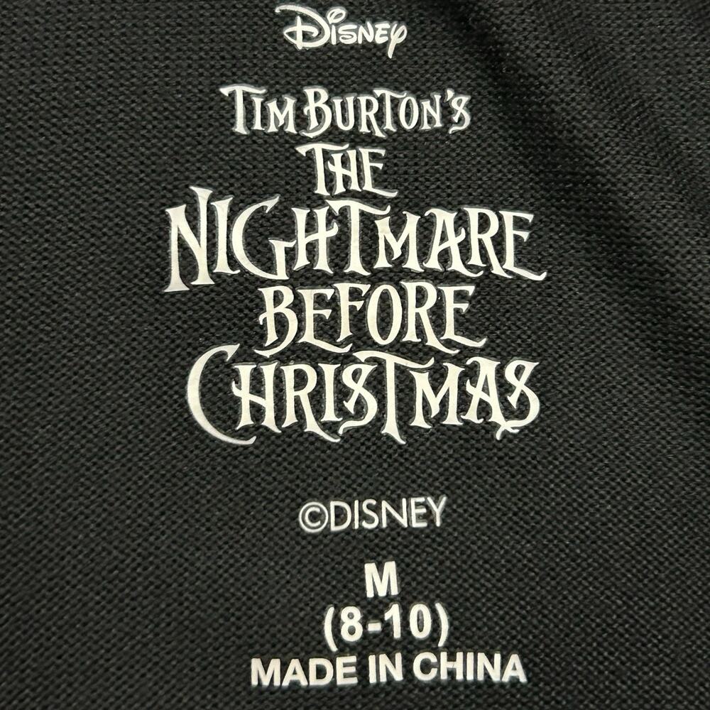 Disney Tim Burton Nightmare Before Christmas Hooded Sleep Shirt Hoodie Dress M - Picture 5 of 12
